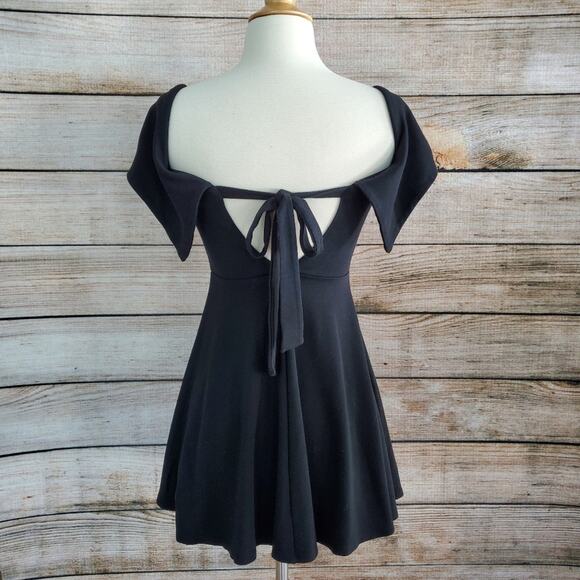 Revolve LPA 265 Black Off the Shoulder Mini Dress Womens Size XSmall - Picture 3 of 9